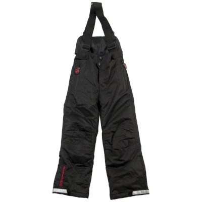 Kinder Schneehose mit Latz und Trägern "Black" Gr.92/98