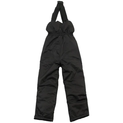 Kinder Schneehose mit Latz und Trägern "Black" Gr.92/98