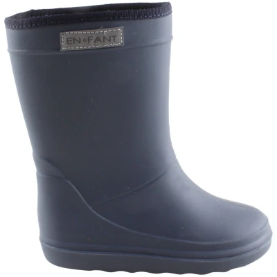 Kinder Thermo Gummistiefel mit Schurwoll-Fell blau Gr.23
