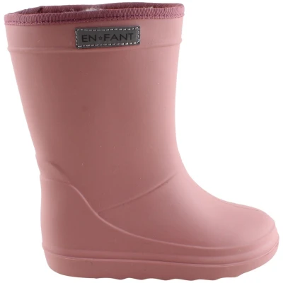 Kinder Thermo Gummistiefel mit Schurwoll-Fell rose Gr.23
