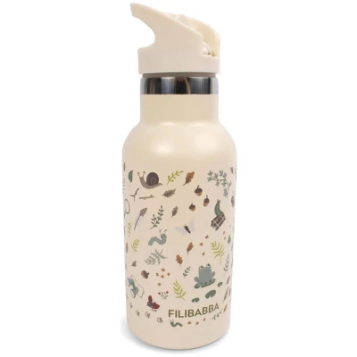 Kinder Trinkflasche Edelstahl - Little Wonders Maße 7,30 x 7,30 x 20,70 cm, Volumen 350 ml