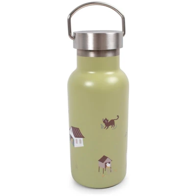 Kinder Trinkflasche Edelstahl - Magic Farm Maße 7,30 x 7,30 x 20,70 cm, Volumen 350 ml