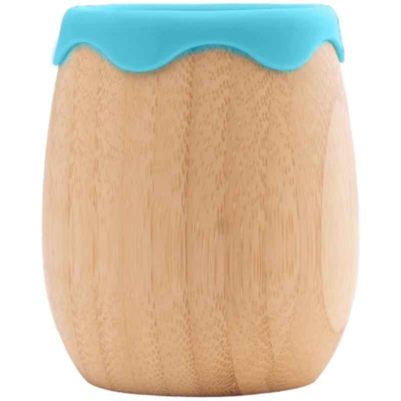 Kindergeschirr Becher, aus Bambus, blau Maße 9 x 6 cm