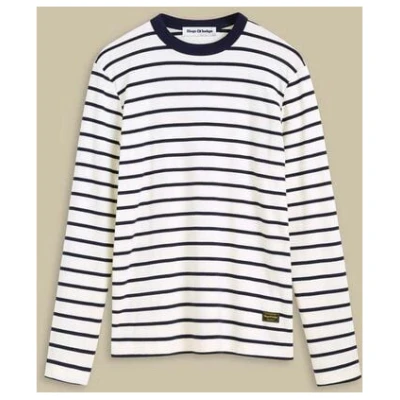 Kings Of Indigo Herren T-Shirt mit langen Ärmeln "NEZER BRETON STRIPE"