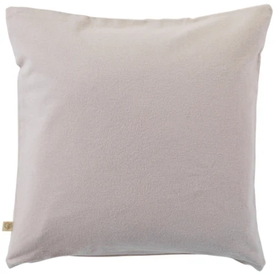 Kissenbezug Bio-Baumwolle Biber-Qualität grau Maße 40 x 40 cm