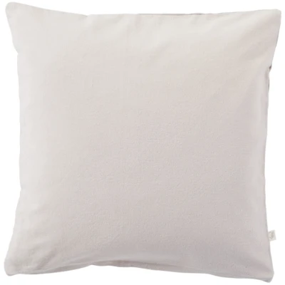 Kissenbezug Bio-Baumwolle Biber-Qualität grau Maße 40 x 40 cm