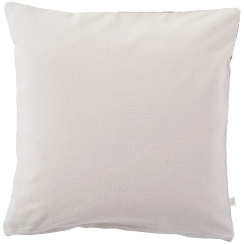 Kissenbezug Bio-Baumwolle Biber-Qualität grau Maße 40 x 40 cm