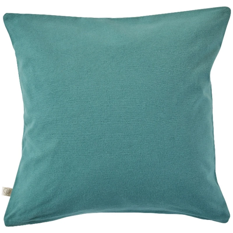Kissenbezug Bio-Baumwolle Biber-Qualität grün Maße 40 x 40 cm