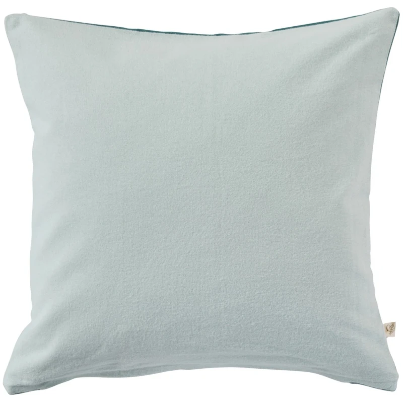 Kissenbezug Bio-Baumwolle Biber-Qualität grün Maße 40 x 40 cm