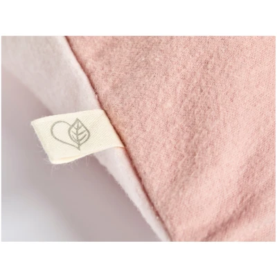 Kissenbezug Bio-Baumwolle Biber-Qualität rosé Maße 40 x 40 cm