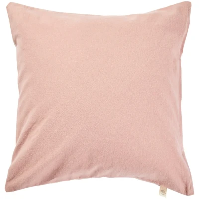 Kissenbezug Bio-Baumwolle Biber-Qualität rosé Maße 40 x 40 cm