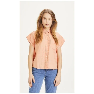 KnowledgeCotton Apparel Bluse ASTER aus Leinen
