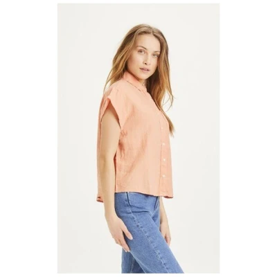 KnowledgeCotton Apparel Bluse ASTER aus Leinen