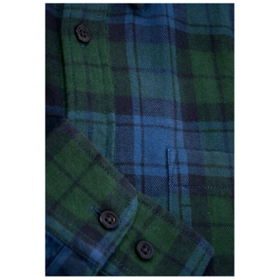 KnowledgeCotton Apparel Flanellhemd Karriert - Light flannel checked custom fit shirt - aus Bio-Baumwolle