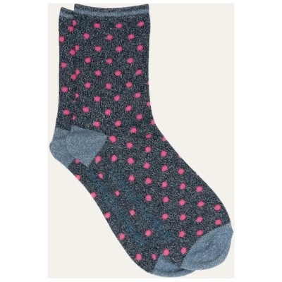 KnowledgeCotton Apparel Glitzer-Socken DOTS mit Bio-Baumwolle und recyceltem Material
