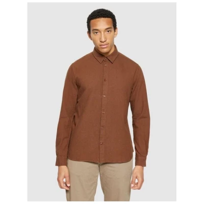 KnowledgeCotton Apparel Heavy Twill Flannel Hemd Regular Fit aus Bio-Baumwolle