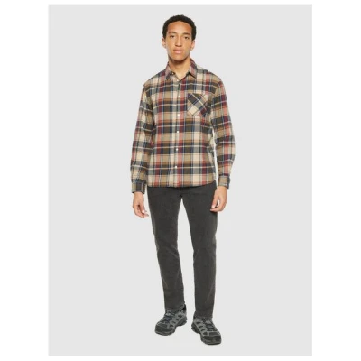 KnowledgeCotton Apparel Kariertes Hemd CHECKERED SHIRT Flanell aus Bio-Baumwolle