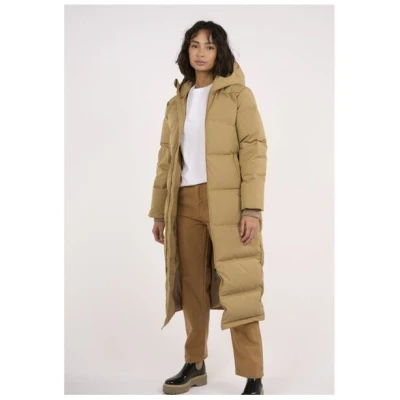 KnowledgeCotton Apparel Langer Puffermantel ALLYSSA aus recyceltem Material