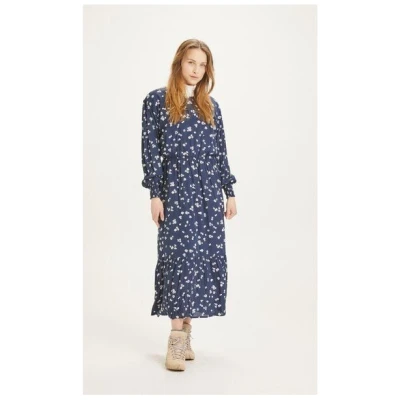 KnowledgeCotton Apparel Maxikleid Fleur mit Blumenmuster aus Lenzing EcoVero