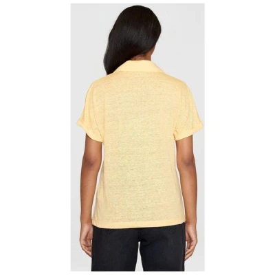 KnowledgeCotton Apparel Poloshirt BAT SLEEVE aus Bio-Leinen