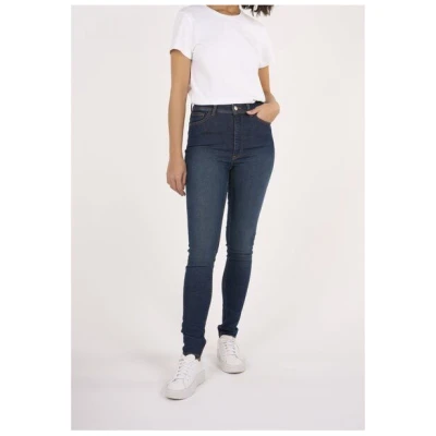 KnowledgeCotton Apparel Slim Jeans IVY Deep Blue mit Bio-Baumwolle