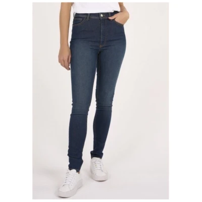 KnowledgeCotton Apparel Slim Jeans IVY Deep Blue mit Bio-Baumwolle