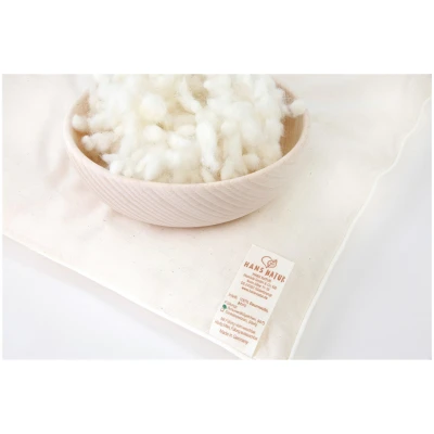 Kopfkissen mit Schurwoll-Füllung (kbT) 40x60cm, 300g, Perkal-Inlett
