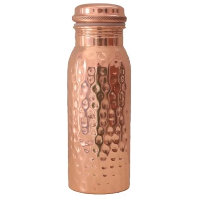 Kupfer Trinkflasche gehämmert 600ml