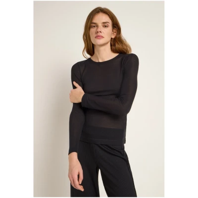 Langarmshirt Schwarz