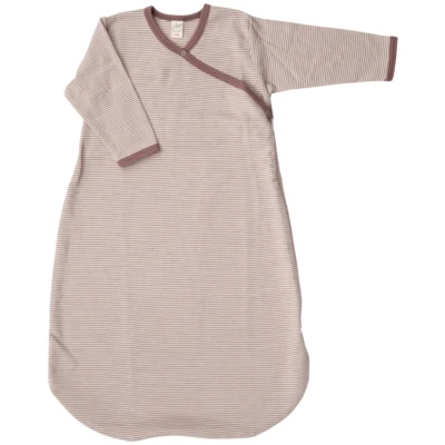 Lilano Baby Schlafsack Wickelsack Wolle Seide mauve-natur Gr.50/56
