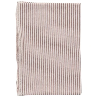 Lilano Kinder Schlauchschal Wolle Seide mauve-natur geringelt Gr.1 (2-3 Jahre)