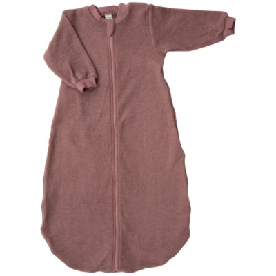 Lilano Schlafsack Baby langer Arm Bio-Merinowolle mauve Gr.50/56