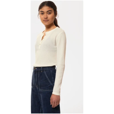 Longsleeve Mira Henley Waffle