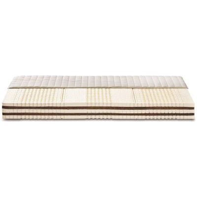 Lonsberg Orthopädische 5 Schichten Matratze Naturlatex 90x200 cm Bezug 100% Bio-Baumwolle