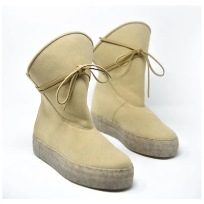 Marita Moreno Michone Pelz-Wildleder-Stiefel