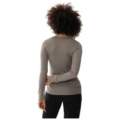 Mey Damen langarm Shirt Serie "Wool Love" Merinowolle