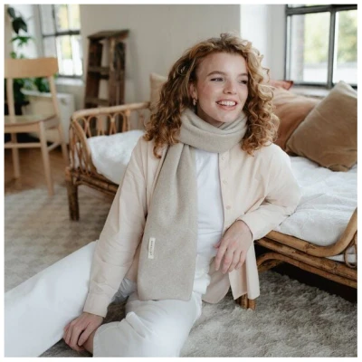 NORDLICHT Fleece Schal Tuva aus 100% Bio-Baumwolle