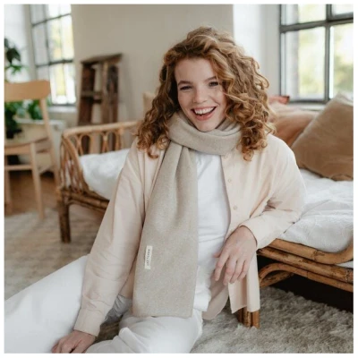 NORDLICHT Fleece Schal Tuva aus 100% Bio-Baumwolle