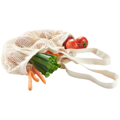 Netztasche aus Bio-Baumwolle natur Maße 40 x 70 cm