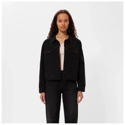 Nudie Jeans Damen Jeansjacke Berit Denim - Asphalt Black