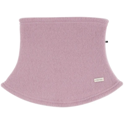 PURE PURE by Bauer Baby und Kinder Schlupfschal Bio-Merinowolle Fleece mauve Gr. 1, Maße 21 x 20 cm