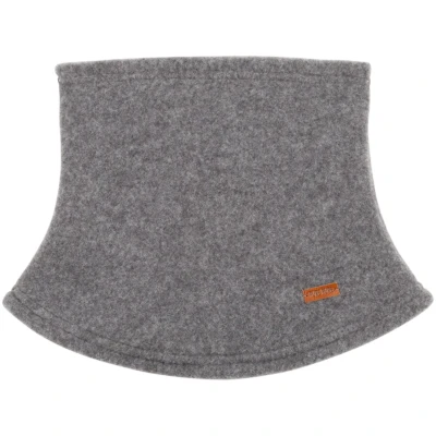 PURE PURE by Bauer Baby und Kinder Schlupfschal Bio-Merinowolle Fleece schiefer Gr. 1, Maße 21 x 20 cm