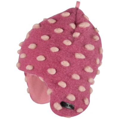 PURE PURE by Bauer Kinder Mütze Bio-Merinowolle Walk dusty pink-creme Gr.49