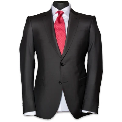Paris Mohair Anzug-Jacket Dunkelbraun