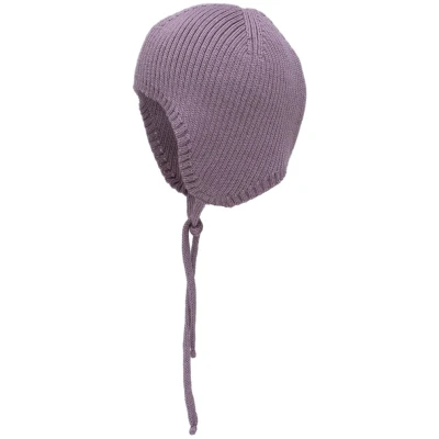Pickapooh Baby Mütze Wolle Seide Feinstrick altrose Gr. 1 (36-40 cm)