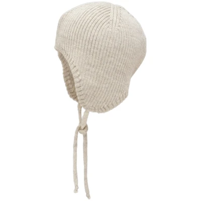 Pickapooh Baby Mütze Wolle Seide Feinstrick melange-natur Gr. 1 (36-40cm)