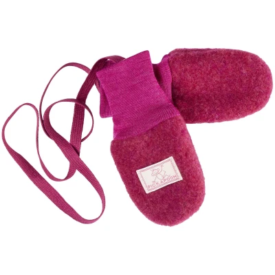 Pickapooh Baby und Kinder Fäustlinge Bio-Schurwolle Fleece granita Gr.1 (bis 9 Monate)