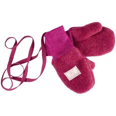 Pickapooh Baby und Kinder Fäustlinge Bio-Schurwolle Fleece granita Gr.2 (bis 2 Jahre)