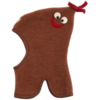 Pickapooh Baby und Kinder Schlupfmütze mit Zipfel Bio-Schurwolle redwood Gr. 48