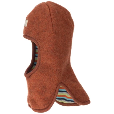 Pickapooh Baby und Kinder Schlupfmütze zum Wenden Bio-Schurwolle redwood Gr. 48